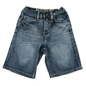 Bailey's Point Boys Denim Shorts Size 7 Medium Wash Whiskered